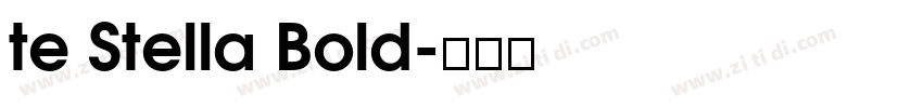 te Stella Bold字体转换